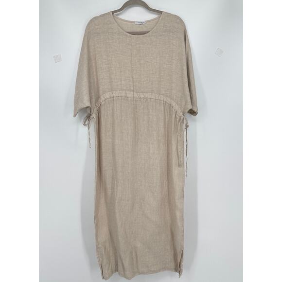 Vanessa Zani Dresses & Skirts - Vanessa Zani Made in Italy XS Linen Lagenlook Boho Maxi Dress